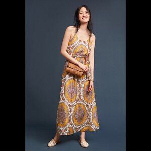 Anthropologie Akemi + Kim Medallion Dress Maxi Dress Size Medium